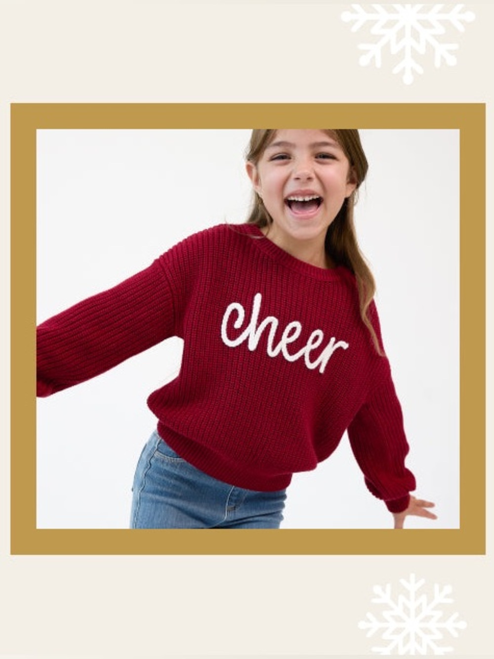 Little Sleepies -  'Cheer' Knit Sweater - NWT - Size 8